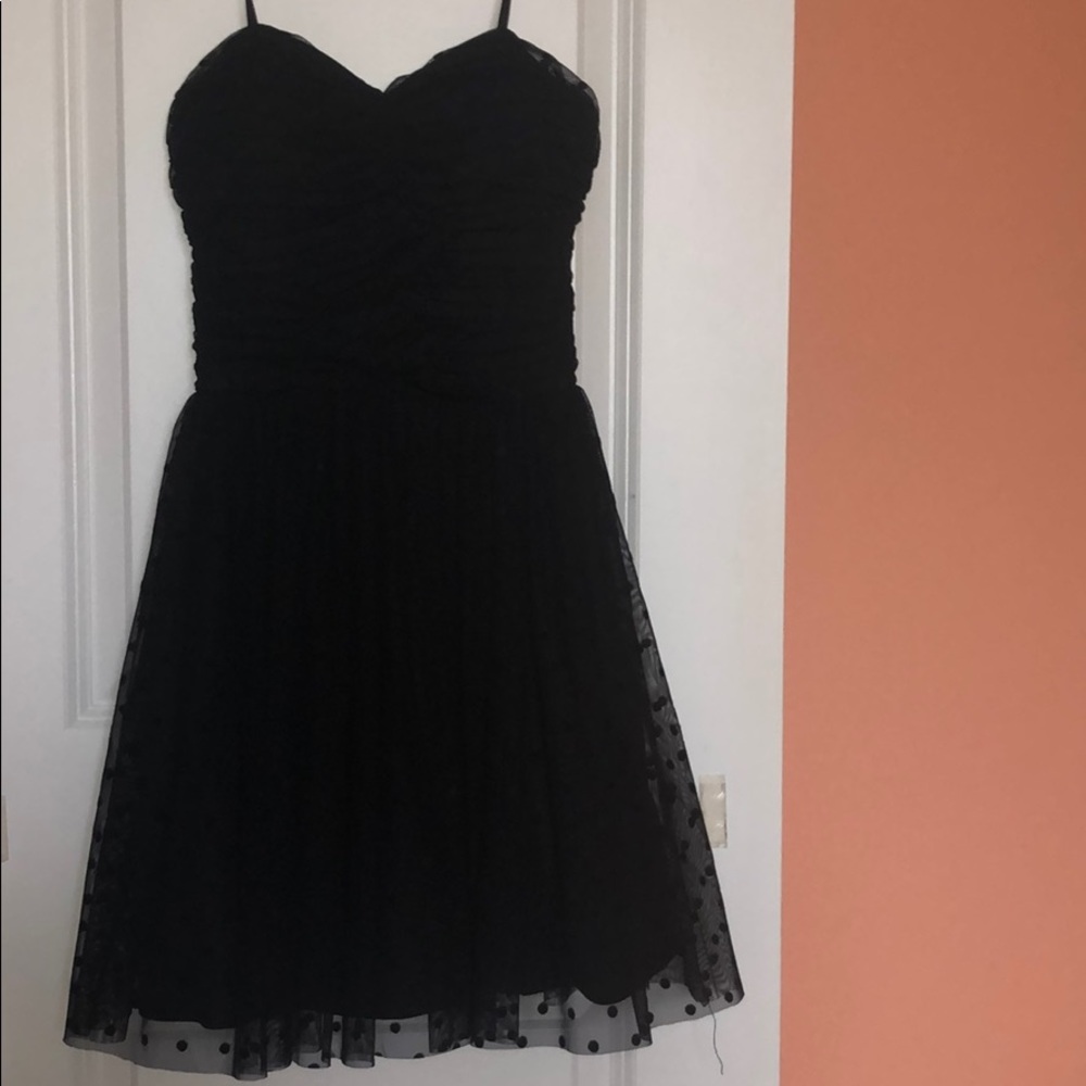 Delia*s Black Strapless Cocktail Dress
